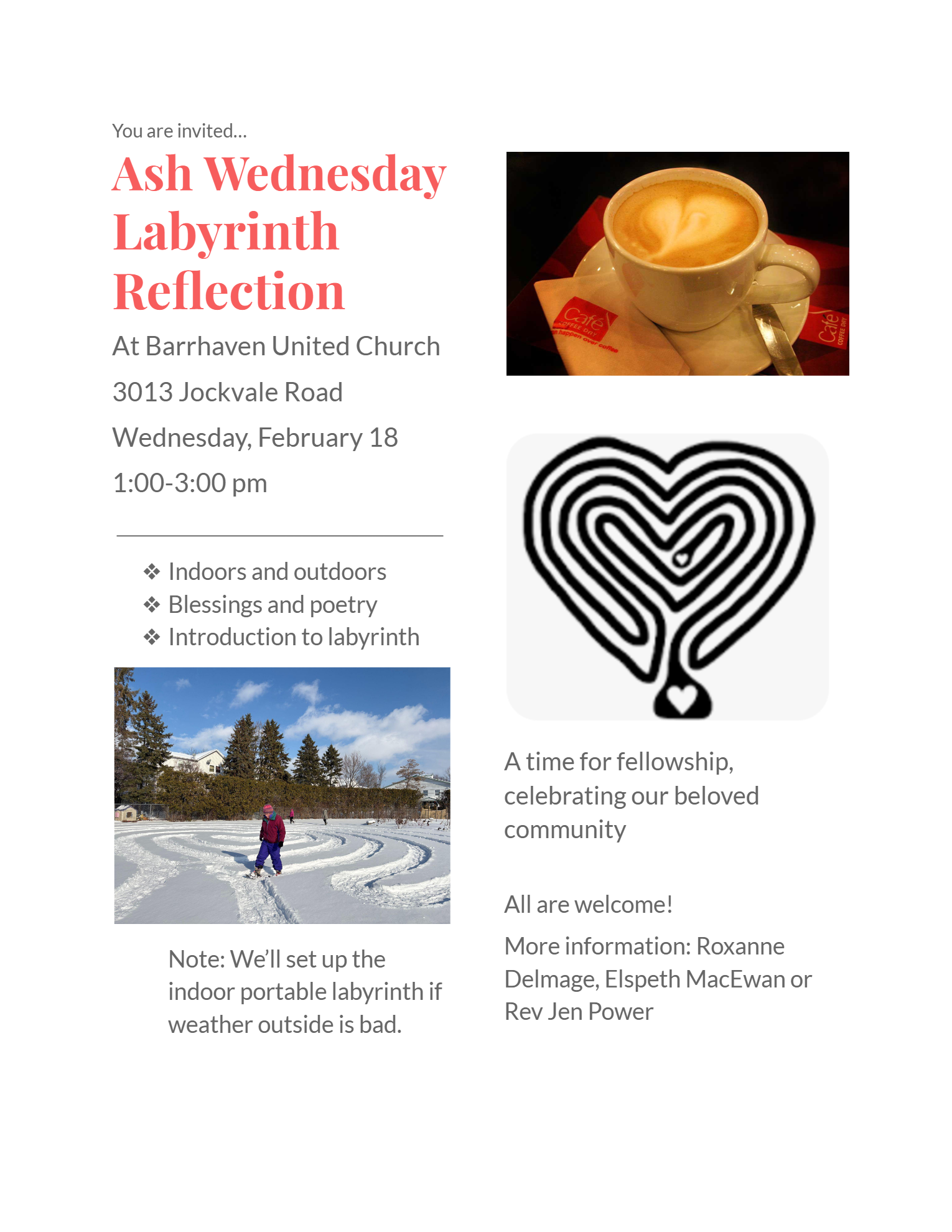 Ash Wednesday Labyrinth Reflection